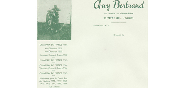Palmarès Championnat de France 1956  500cc National